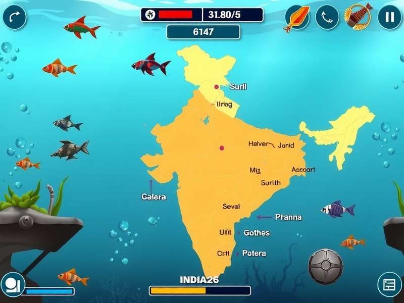 Aqua Raiders underwater gameplay screenshot